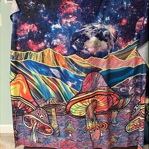 Large wall tapestry.